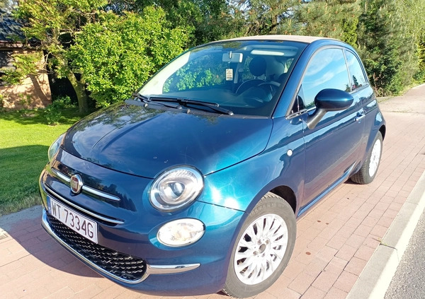 Fiat 500 cena 34900 przebieg: 97100, rok produkcji 2017 z Pleszew małe 121